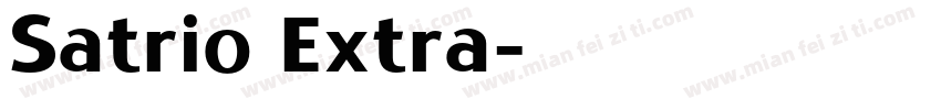 Satrio Extra字体转换